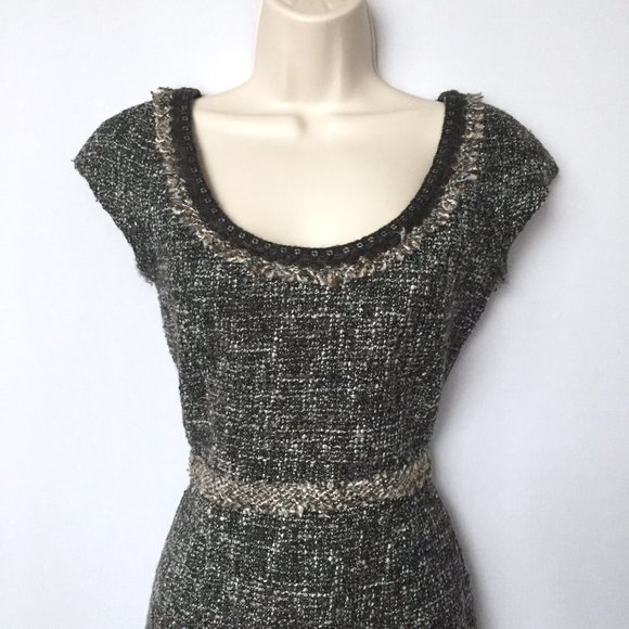 Rebecca Taylor Gray Tweed Dress - Picture 2 of 4
